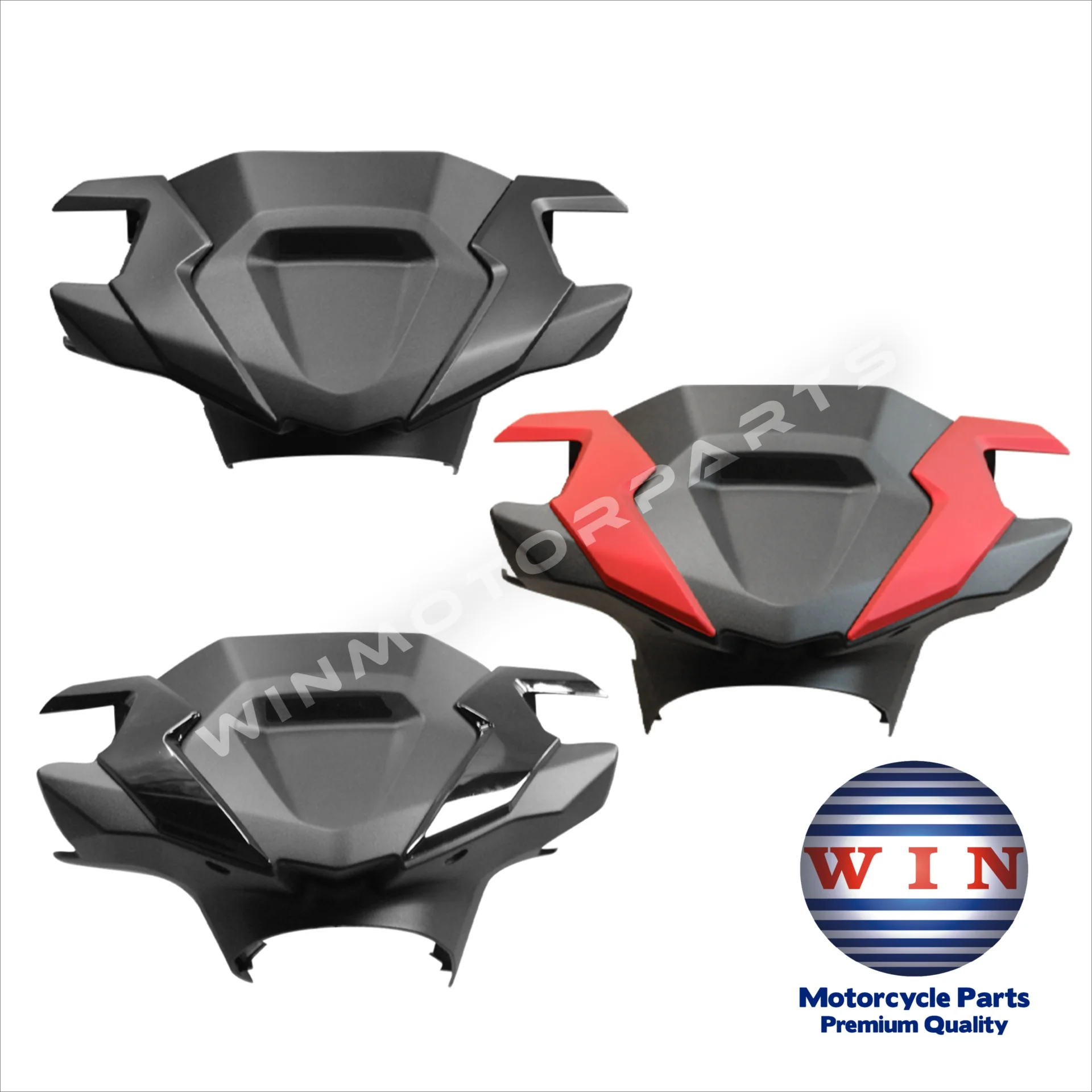 FRONT HANDLE COVER VARIO 160 + ACC HITAM DOFF - 2